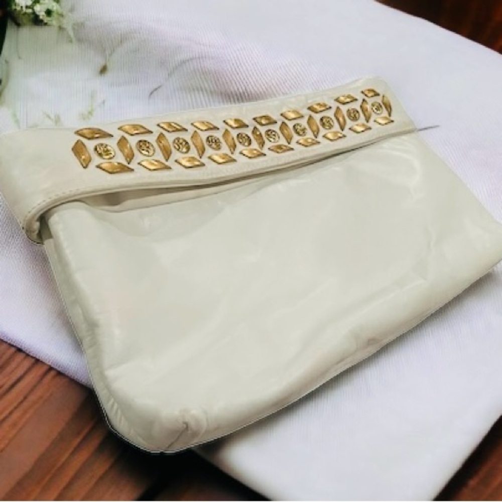 Vintage Dawli | Genuine White Leather Handbag | removable Straps